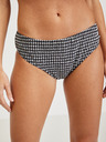 Orsay ORSAY fekete kockás női bikini alsó