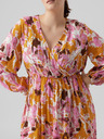 Vero Moda Curve Rózsaszín női mintás ruha VERO MODA CURVE Lis