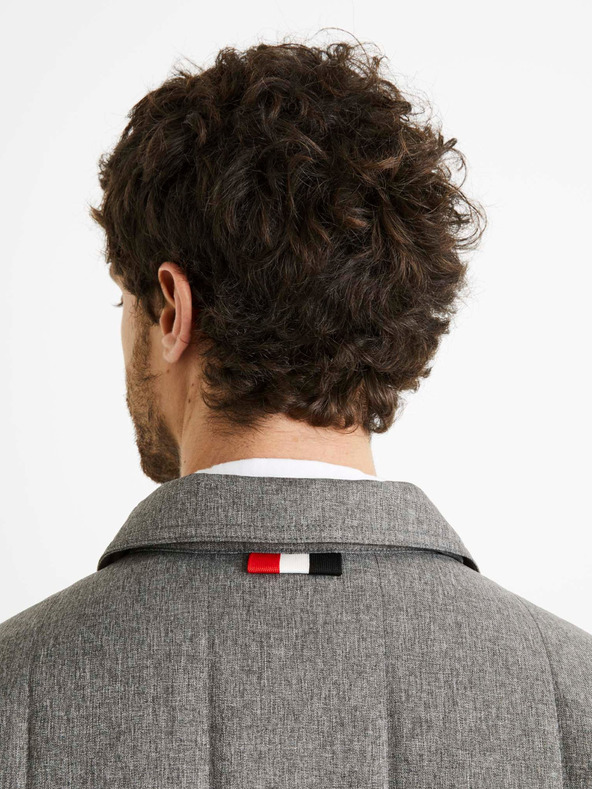 Celio Szürke férfi télikabát Celio Dustripes