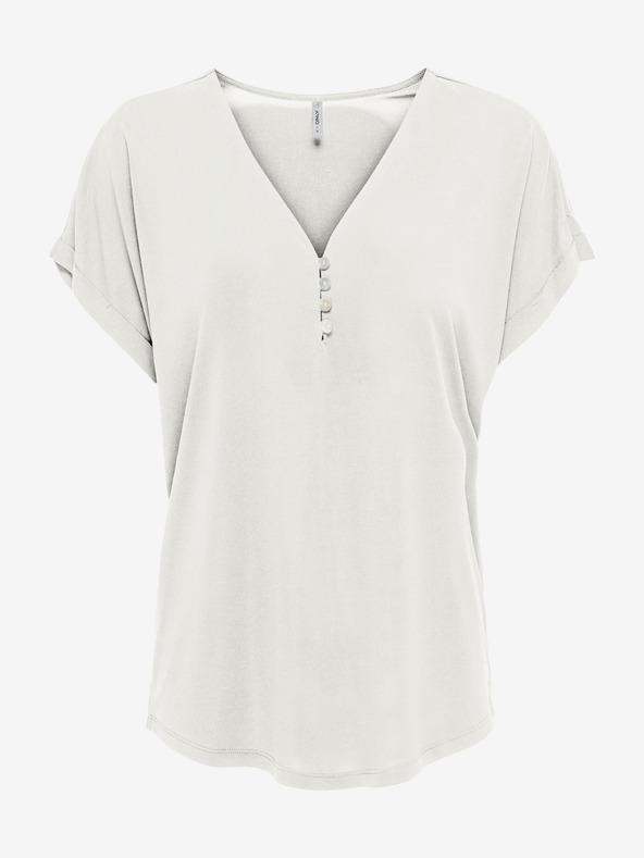 ONLY Krémszínű női blúz