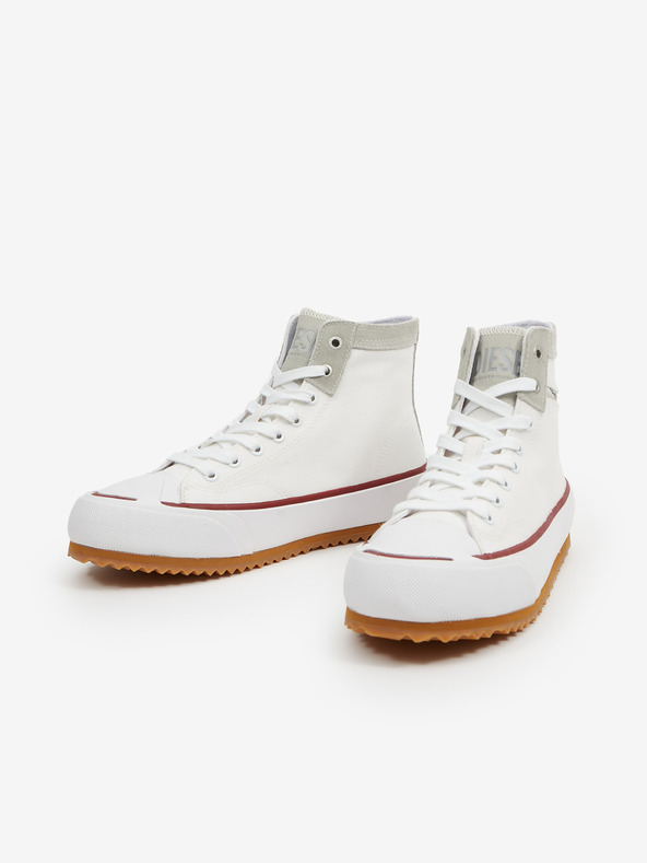 Diesel Fehér férfi bokacipő velúr részletekkel Diesel