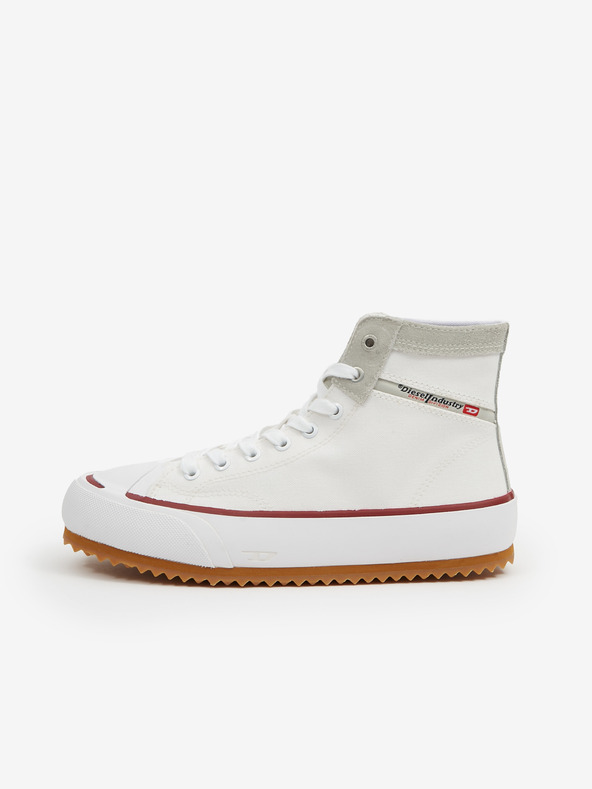 Diesel Fehér férfi bokacipő velúr részletekkel Diesel