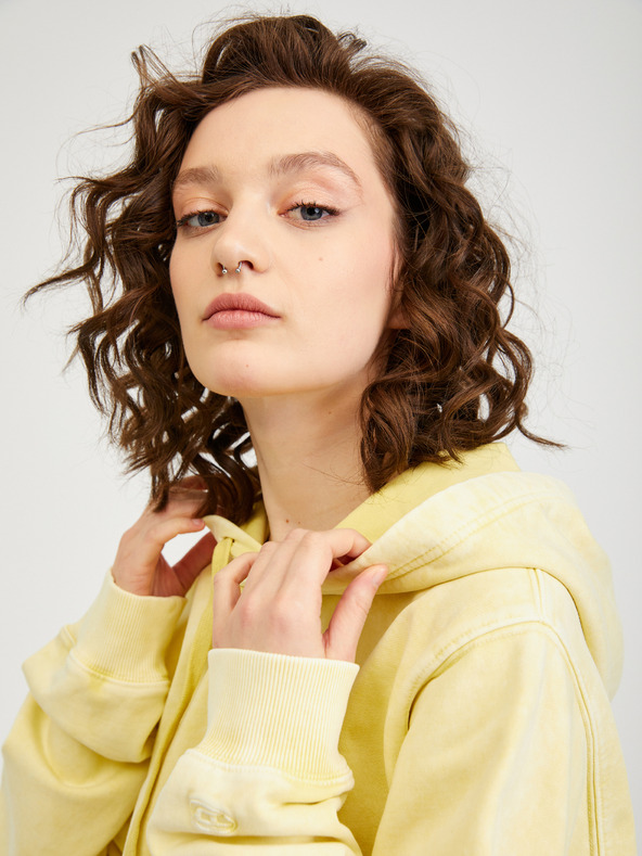 Diesel Sárga Diesel női kapucnis pulóver