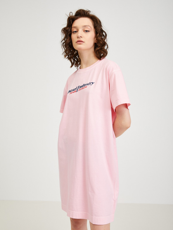 Diesel Diesel világos rózsaszín női ruha