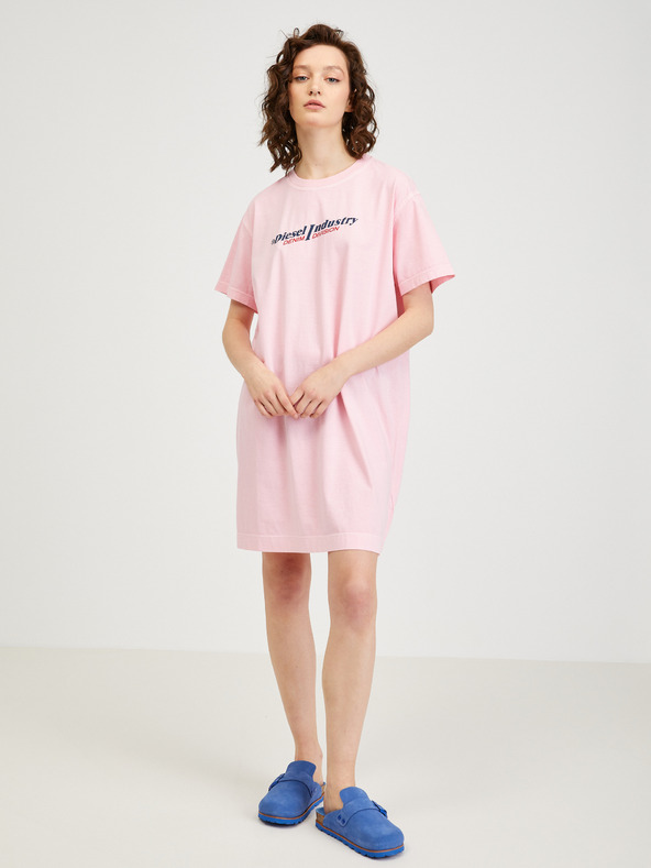 Diesel Diesel világos rózsaszín női ruha