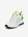 Michael Kors Fehér női bőr Michael Kors Georgie Trainer Wedge Sneakers Michael Kors Georgie Trainer Wedge Sneakers