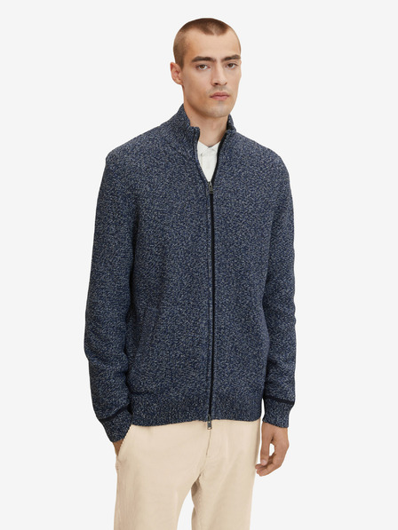 Tom Tailor Sötétkék férfi Tom Tailor férfi brindle cipzáros pulóver