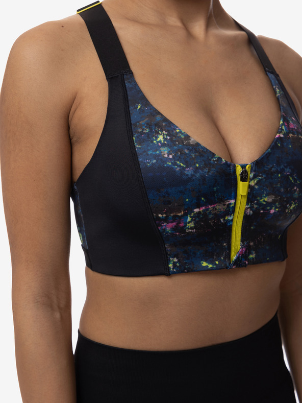 DORINA Fekete női mintás sportmelltartó DORINA Sully Sully