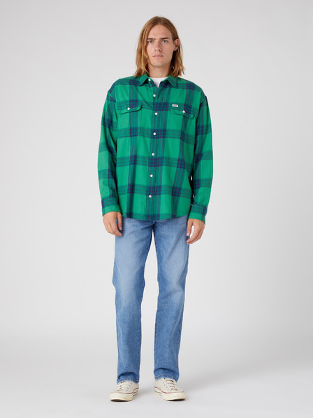 Wrangler Kék és zöld férfi kockás Wrangler ing