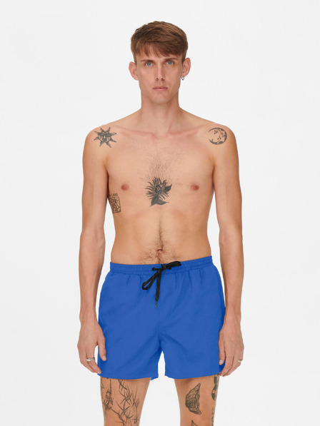 ONLY & SONS Kék férfi fürdőruha ONLY & SONS Ted