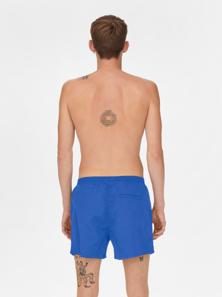 ONLY & SONS Kék férfi fürdőruha ONLY & SONS Ted