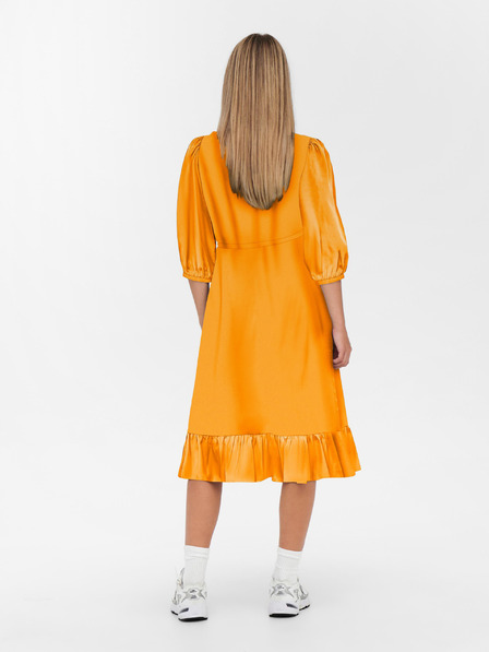 ONLY Narancssárga női szatén wrap midi ONLY Olivia