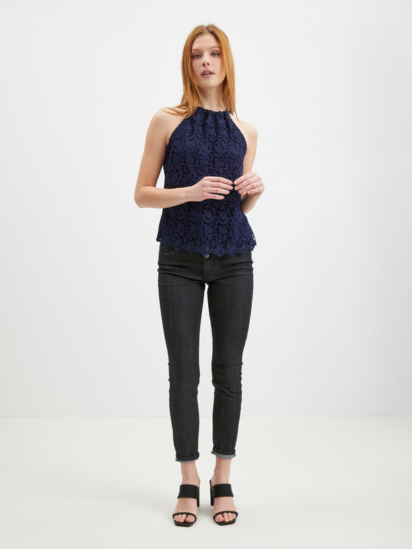 Orsay ORSAY sötétkék női csipke felső