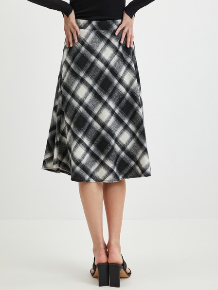 Orsay ORSAY fekete női kockás szoknya