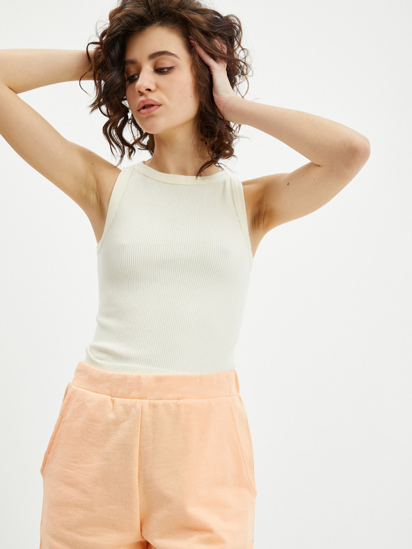 Orsay ORSAY narancssárga női melegítő rövidnadrág csipkével