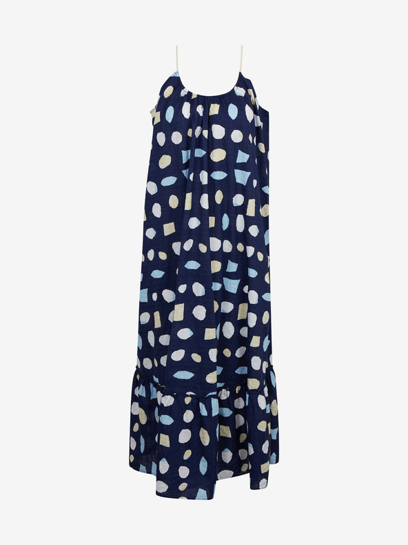 ZOOT.lab Sötétkék női mintás maxiruha fodros ZOOT.lab Grete ZOOT.lab Grete