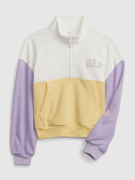 GAP Gyerek pulóver logóval és fleece béléssel GAP