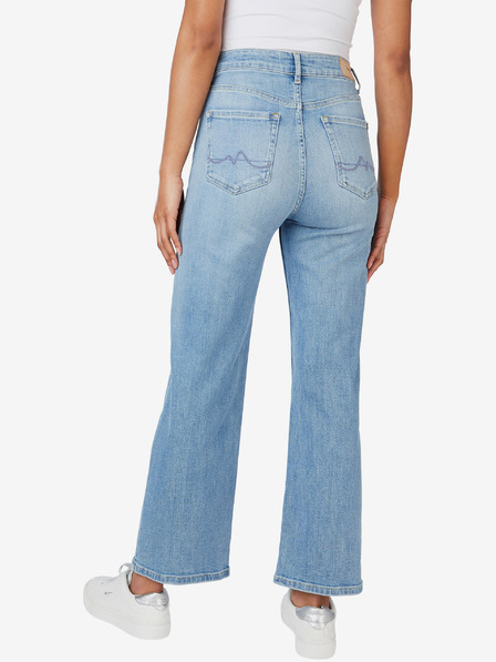 Pepe Jeans Világoskék női Pepe Jeans Lexa széles szárú farmernadrág