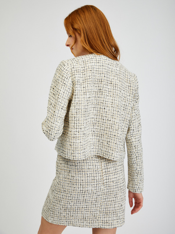 Orsay ORSAY krémszínű mintás női blézer