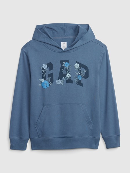 GAP Gyerek pulóver logóval és fleece béléssel GAP