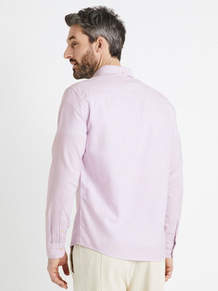 Celio Világos lila férfi csíkos ing Celio Caoxfords