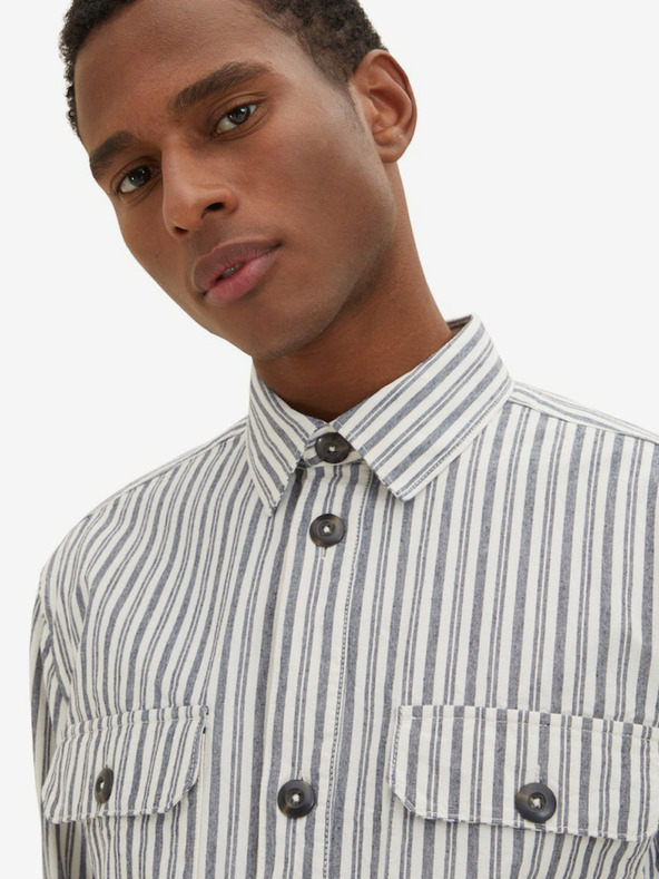 Tom Tailor Szürke férfi Tom Tailor csíkos ing Tom Tailor férfi csíkos ing