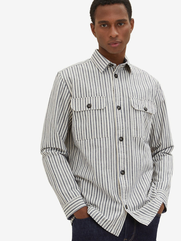 Tom Tailor Szürke férfi Tom Tailor csíkos ing Tom Tailor férfi csíkos ing