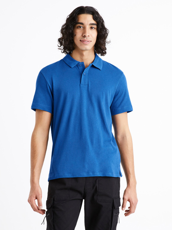 Celio Celio Dechris kék férfi póló Celio Dechris