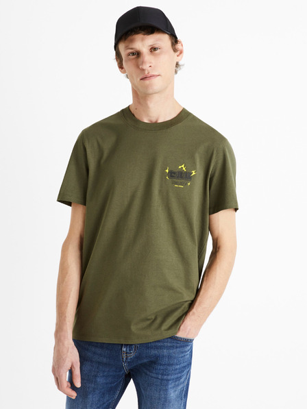 Celio Zöld férfi pamut póló Celio Dragon Ball Z