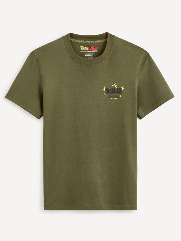 Celio Zöld férfi pamut póló Celio Dragon Ball Z