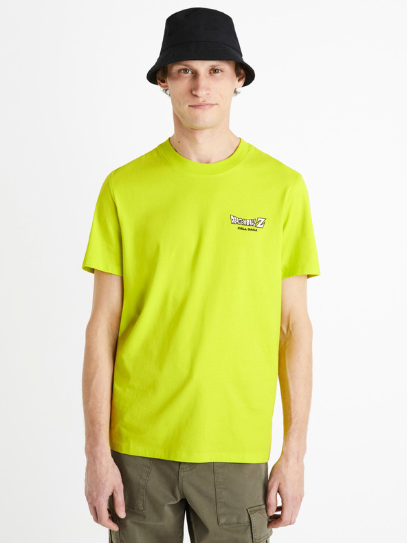 Celio Neonsárga férfi Celio Dragon Ball Z póló