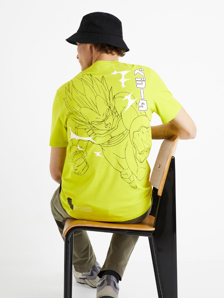 Celio Neonsárga férfi Celio Dragon Ball Z póló
