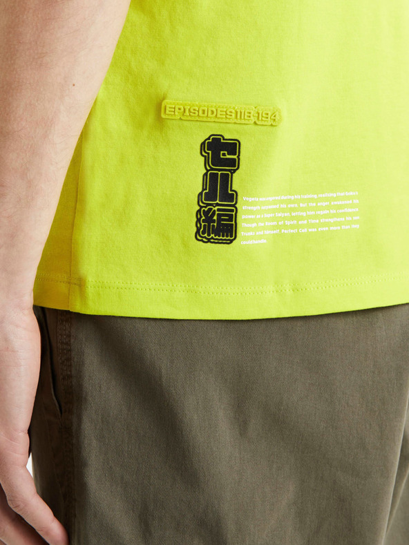 Celio Neonsárga férfi Celio Dragon Ball Z póló