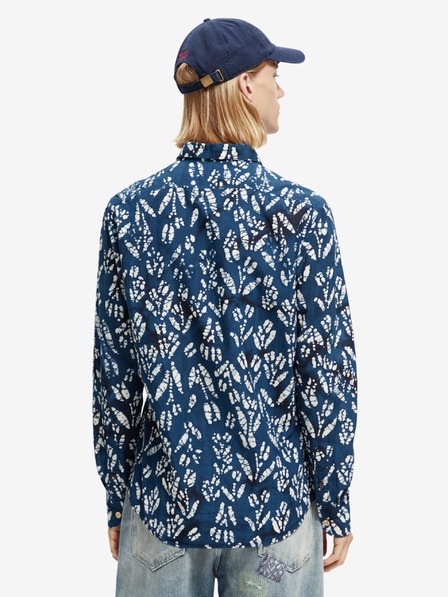 Scotch & Soda Sötétkék férfi mintás ing Scotch & Soda