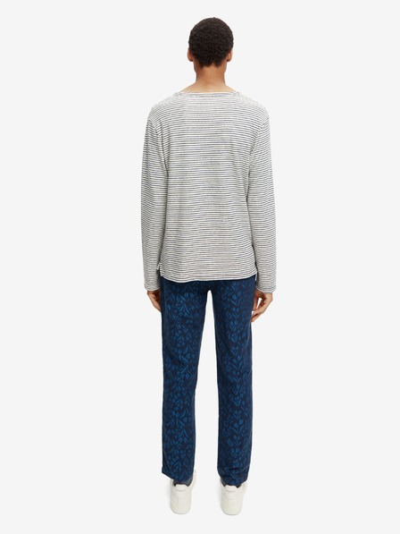 Scotch & Soda Kék-fehér férfi csíkos könnyű pulóver Scotch & Soda