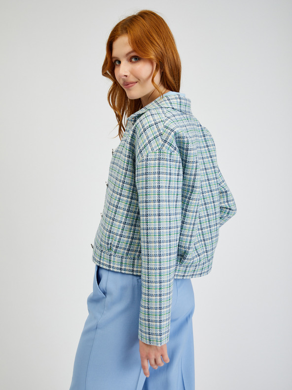 Orsay ORSAY világoskék kockás női blézer
