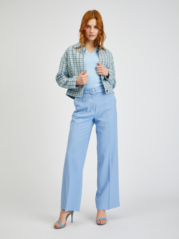 Orsay ORSAY világoskék kockás női blézer