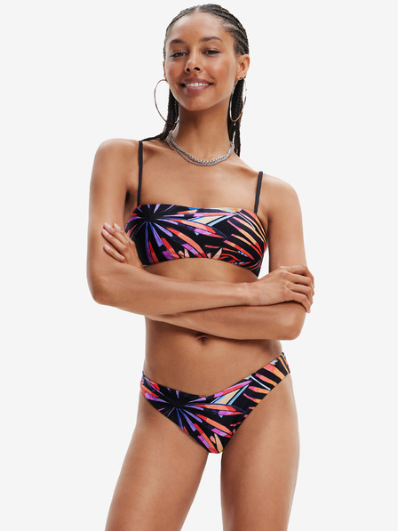 Desigual Fekete női mintás bikinialsó Desigual Playa I Fekete női mintás bikini alsó
