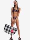 Desigual Fekete női mintás bikinialsó Desigual Playa I Fekete női mintás bikini alsó