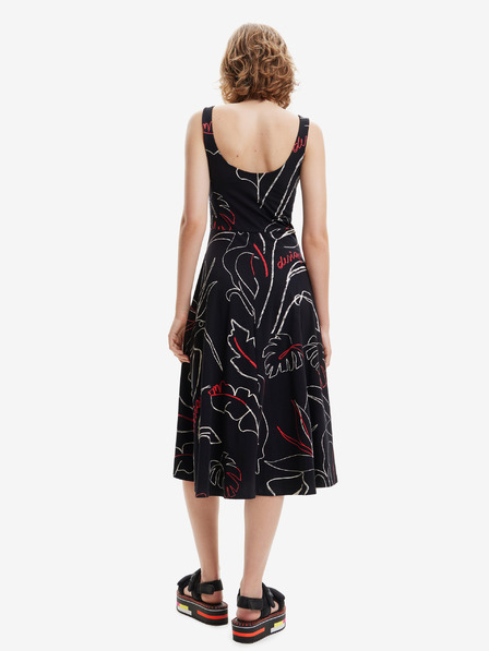 Desigual Fekete női Desigual Cambridge nyomtatott ruha