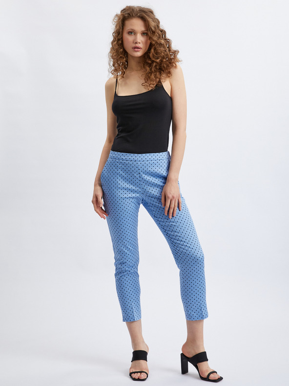 Orsay ORSAY kék pöttyös háromnegyedes női nadrág