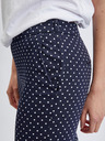 Orsay ORSAY sötétkék pöttyös háromnegyedes női nadrág
