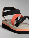 Napapijri Fekete és narancssárga női szandál NAPAPIJRI