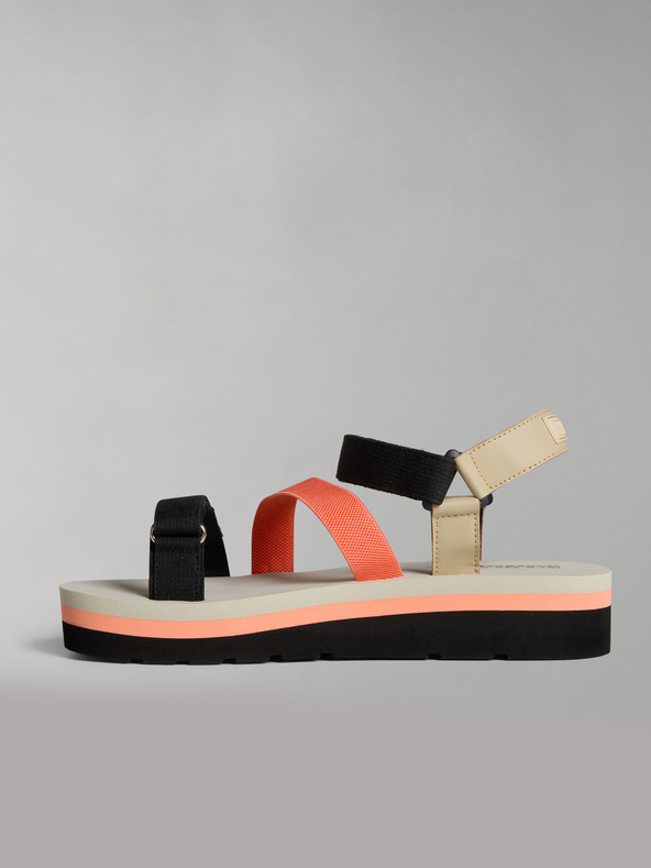 Napapijri Fekete és narancssárga női szandál NAPAPIJRI