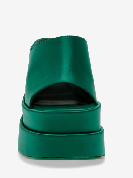 Steve Madden Sötétzöld női sarkú papucs Steve Madden