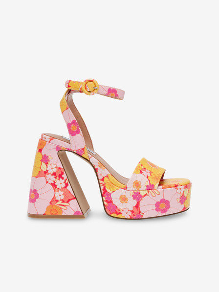 Steve Madden Narancssárga és rózsaszín női sarokszandál Steve Madden