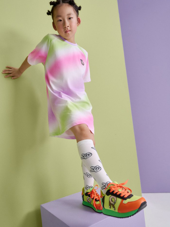 Reima Rózsaszín lány batikolt ruha Reima