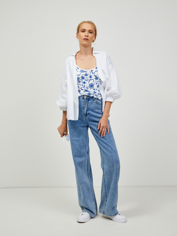 Orsay ORSAY kék-fehér mintás póló