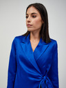 Orsay ORSAY sötétkék szatén blézer megkötős övvel