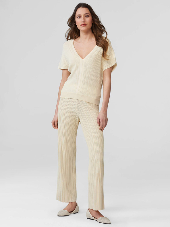 Orsay ORSAY bézs színű széles bordázott nadrág